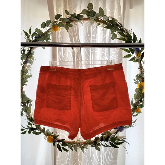 Salmon colored shorts. - Picture 2 of 3